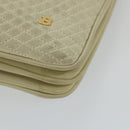 BALLY Quilted Hand Bag Leather Beige Auth bs9678-9