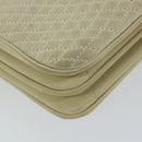 BALLY Quilted Hand Bag Leather Beige Auth bs9678-14