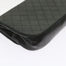 CHANEL Chain Shoulder Bag Lamb Skin Black CC Auth bs9680-17