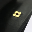 CHANEL Chain Shoulder Bag Lamb Skin Black CC Auth bs9680-11