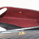 CHANEL Chain Shoulder Bag Lamb Skin Black CC Auth bs9680-20