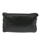 BALLY Shoulder Bag Leather Black Auth bs9690-2