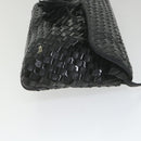 BALLY Shoulder Bag Leather Black Auth bs9690-3
