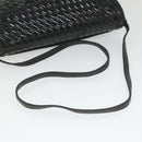 BALLY Shoulder Bag Leather Black Auth bs9690-7