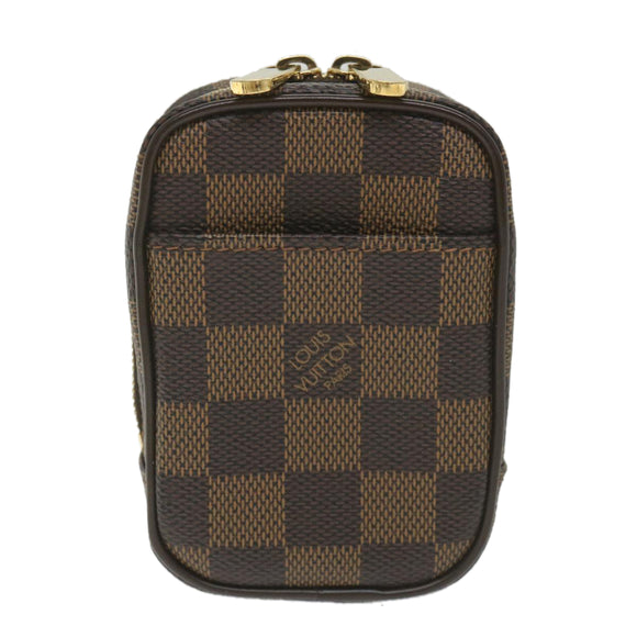 LOUIS VUITTON Damier Ebene Etui Okapi PM Pouch N61738 LV Auth bs9699V