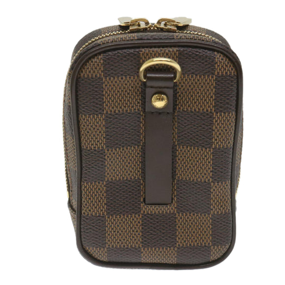 LOUIS VUITTON Damier Ebene Etui Okapi PM Pouch N61738 LV Auth bs9699V