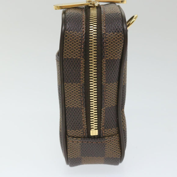 LOUIS VUITTON Damier Ebene Etui Okapi PM Pouch N61738 LV Auth bs9699V