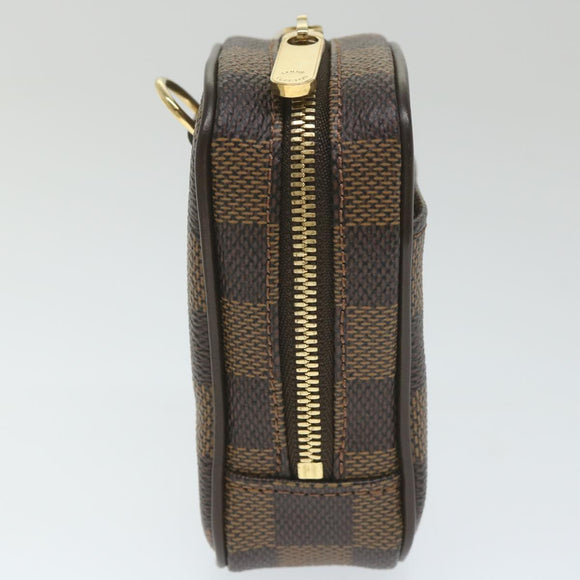 LOUIS VUITTON Damier Ebene Etui Okapi PM Pouch N61738 LV Auth bs9699V