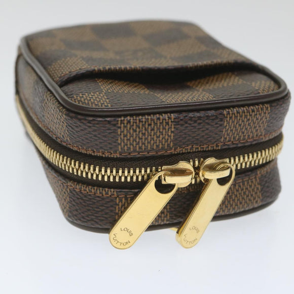 LOUIS VUITTON Damier Ebene Etui Okapi PM Pouch N61738 LV Auth bs9699V