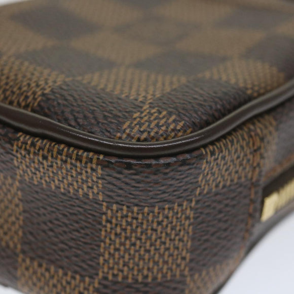 LOUIS VUITTON Damier Ebene Etui Okapi PM Pouch N61738 LV Auth bs9699V