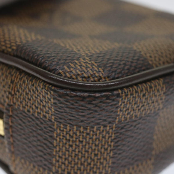 LOUIS VUITTON Damier Ebene Etui Okapi PM Pouch N61738 LV Auth bs9699V