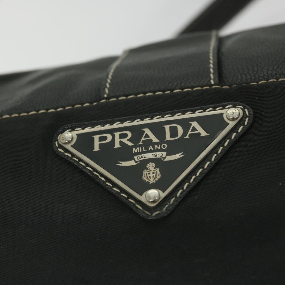 PRADA Shoulder Bag Nylon Black Auth bs9825