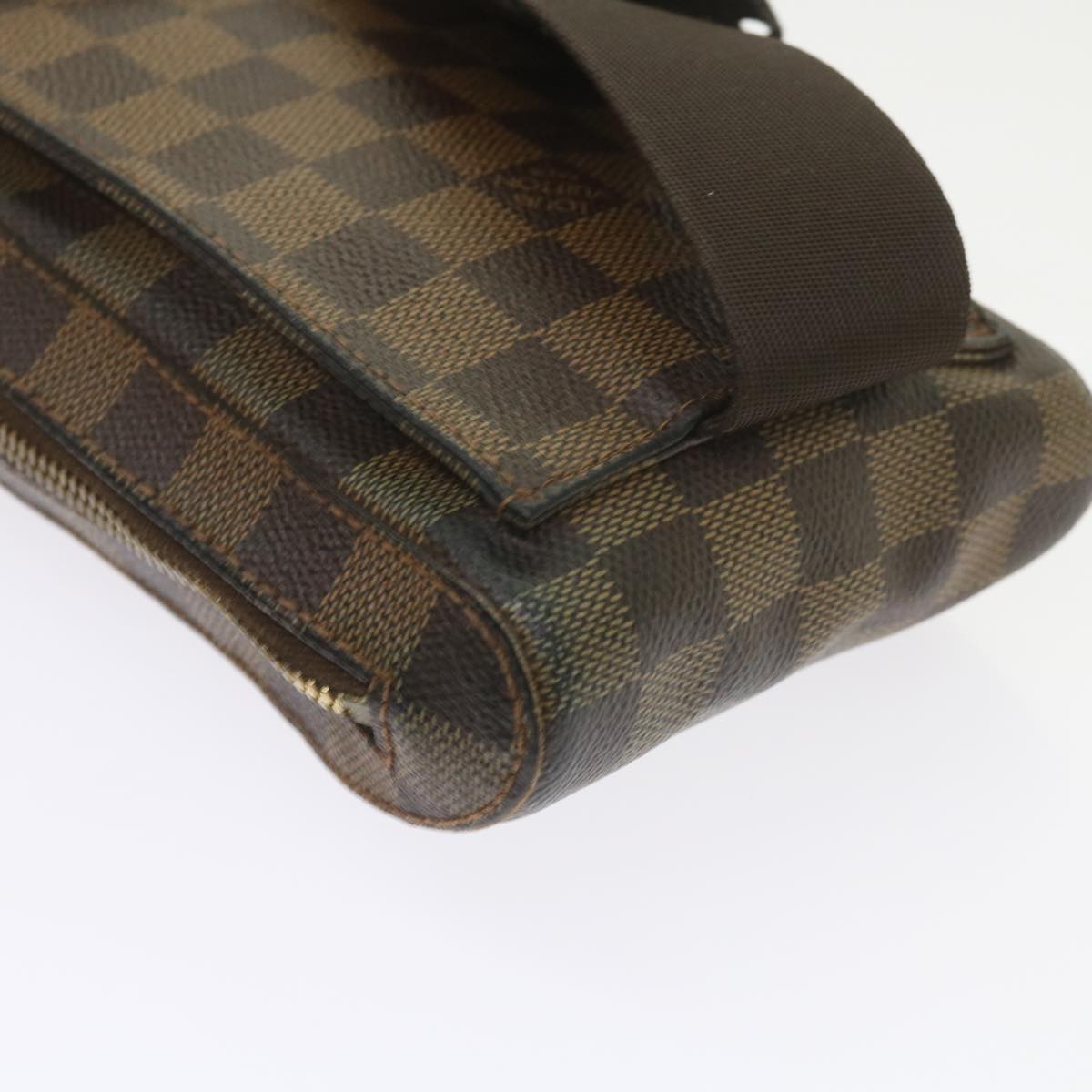 LOUIS VUITTON Damier Ebene Geronimos Shoulder Bag N51994 LV Auth bs9850