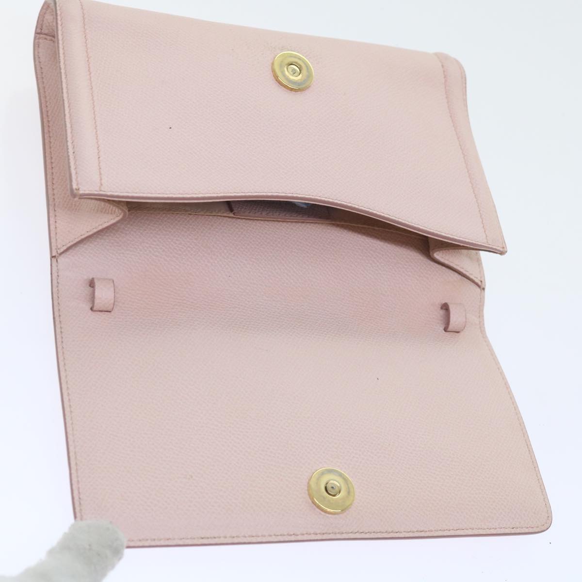 Salvatore Ferragamo Wallet Shoulder Bag Leather 4Set Pink Brown Auth bs9868