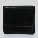BVLGARI Wallet Leather 4Set Black Beige Auth bs9872-12
