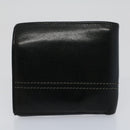 BVLGARI Wallet Leather 4Set Black Beige Auth bs9872-13