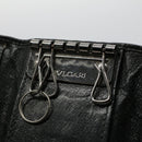 BVLGARI Wallet Leather 4Set Black Beige Auth bs9872-20