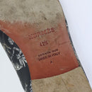 HERMES Jungle semelle cuir Shoes Canvas 42.5 Black White Brown Auth bs9909-18