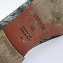 HERMES Jungle semelle cuir Shoes Canvas 42.5 Black White Brown Auth bs9909-8