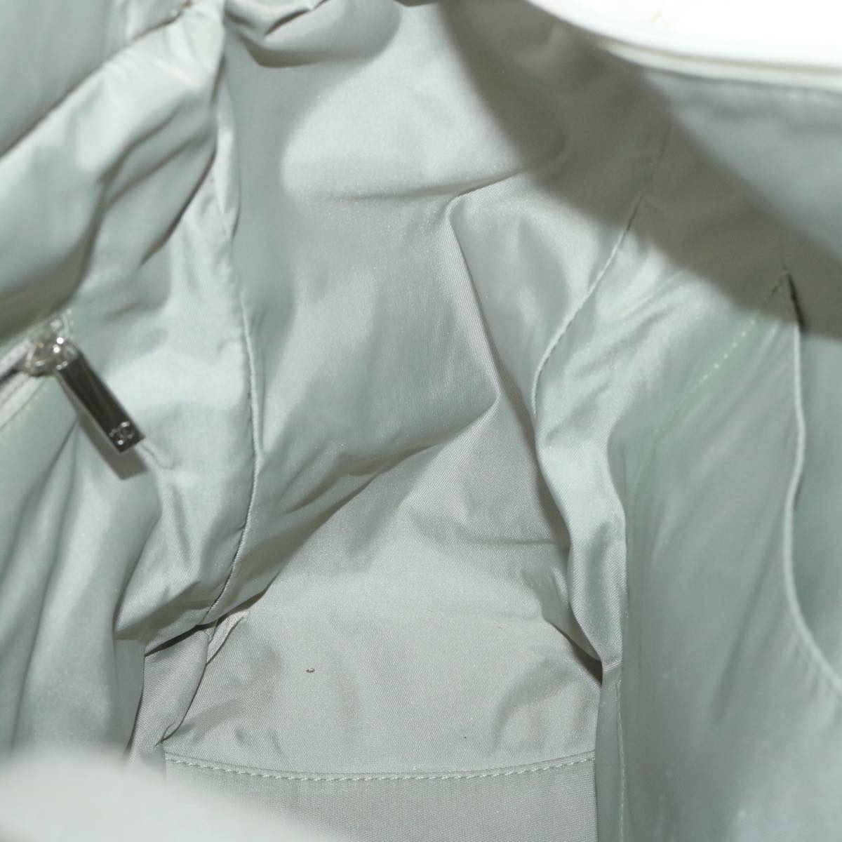 CHANEL Paris Biarritz Tote Bag Coated Canvas White CC Auth bs9935