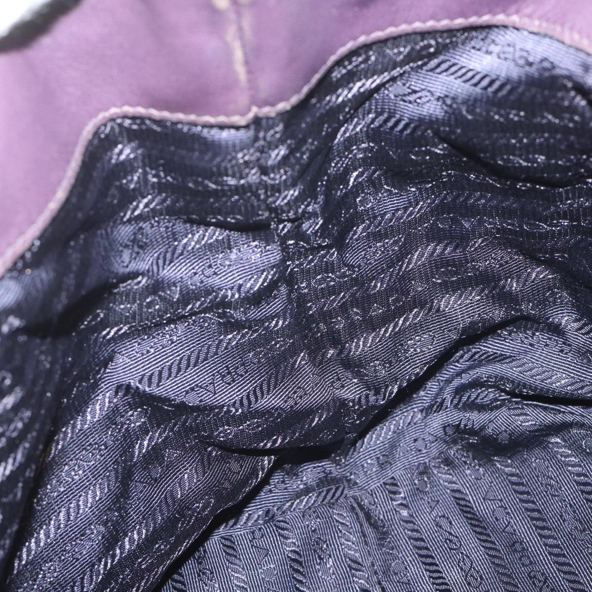 PRADA Hand Bag Nylon Purple Auth bs9971