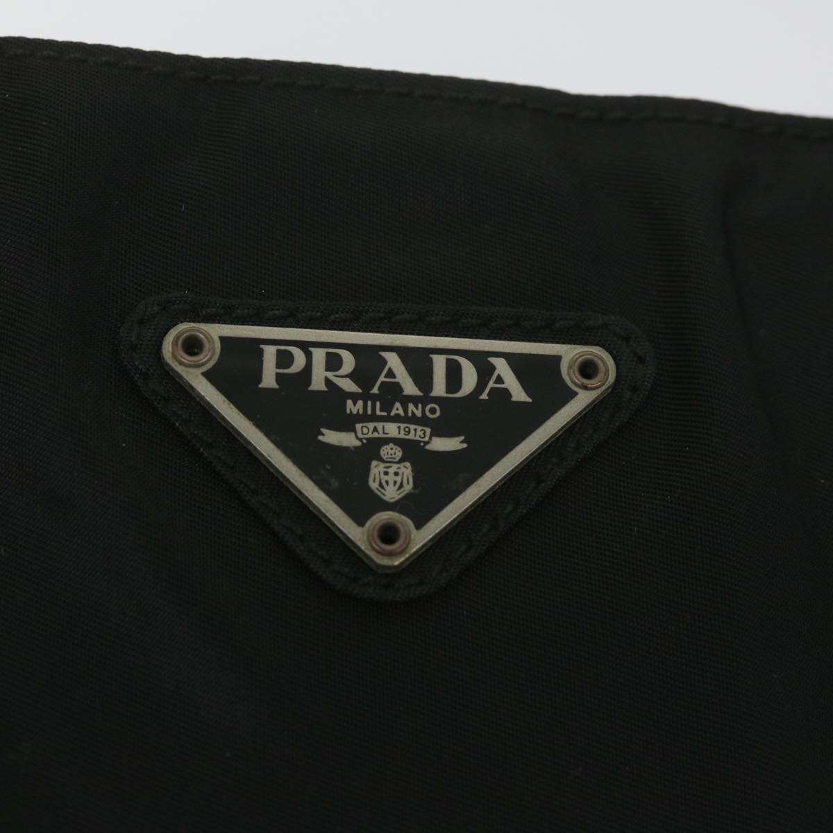 PRADA Shoulder Bag Nylon Black Auth bs9972