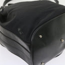 GUCCI Bamboo Shoulder Bag Nylon 2way Black Auth bs9976-19