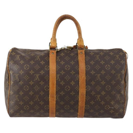 LOUIS VUITTON Monogram Keepall 45 Boston Bag M41428 LV Auth BSZ001 - 0