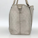 GUCCI GG Implementation Tote Bag PVC Silver 197953 Auth BSZ004-4