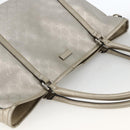 GUCCI GG Implementation Tote Bag PVC Silver 197953 Auth BSZ004-6