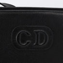 Christian Dior Shoulder Bag Leather Black Gold Auth BSZ005-16