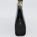 Christian Dior Shoulder Bag Leather Black Gold Auth BSZ005-4