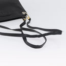 Christian Dior Shoulder Bag Leather Black Gold Auth BSZ005-7