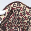GUCCI GG Canvas Web Sherry Line Handtas Beige Goud 162898 Auth BSZ007-19