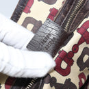 GUCCI GG Canvas Web Sherry Line Handtas Beige Goud 162898 Auth BSZ007-12