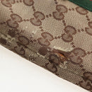 GUCCI GG Canvas Web Sherry Line Handtas Beige Goud 162898 Auth BSZ007-23