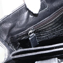 PRADA Tote Bag Nylon Black Silver Auth BSZ009-20