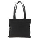 PRADA Tote Bag Nylon Black Silver Auth BSZ009-2
