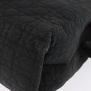 Christian Dior Lady Dior Shoulder Bag Nylon Black Gold Auth BSZ018-14