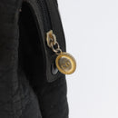 Christian Dior Lady Dior Shoulder Bag Nylon Black Gold Auth BSZ018-10