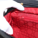 Christian Dior Lady Dior Shoulder Bag Nylon Black Gold Auth BSZ018-22