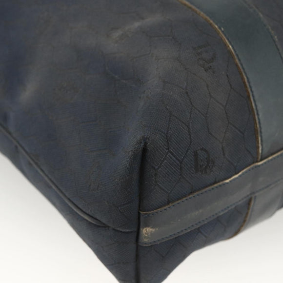 Christian Dior Honeycomb Canvas Boston Bag Navy Auth BSZ020