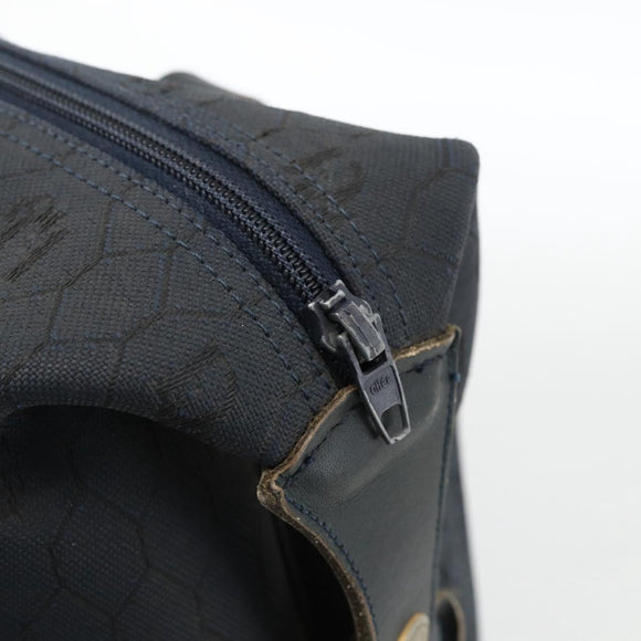 Christian Dior Honeycomb Canvas Boston Bag Navy Auth BSZ020