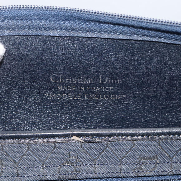 Christian Dior Honeycomb Canvas Boston Bag Navy Auth BSZ020
