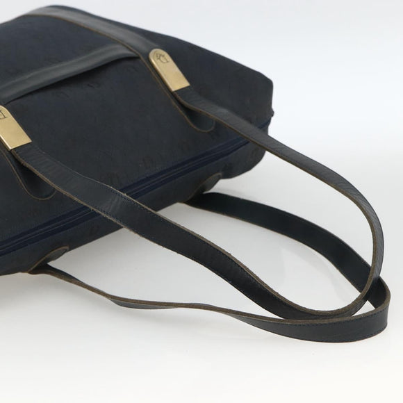 Christian Dior Honeycomb Canvas Boston Bag Navy Auth BSZ020