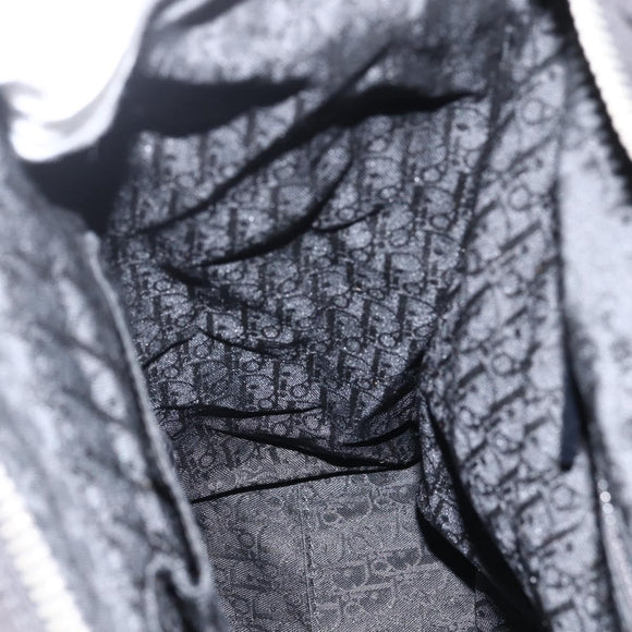 Christian Dior Tote Bag Nylon Black Silver Auth BSZ026V