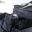 Christian Dior Tote Bag Nylon Black Silver Auth BSZ026V-9