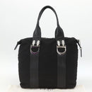 Christian Dior Tote Bag Nylon Black Silver Auth BSZ026V-12
