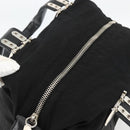 Christian Dior Tote Bag Nylon Black Silver Auth BSZ026V-5