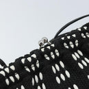 Miu Miu Shoulder Bag Canvas Black Silver Auth BSZ027-10